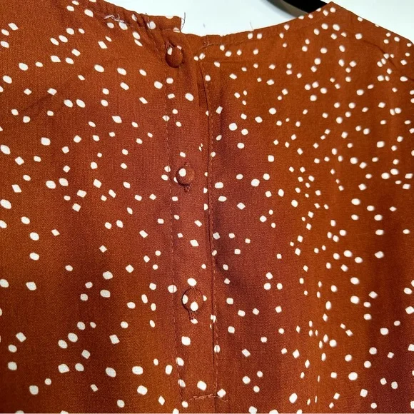 NWT Baltic Born Dakota Polka Dot Jumpsuit in Rust - Picture 7 of 10